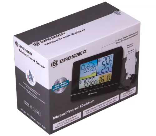 fotografía Estación meteorológica Bresser MeteoTrend Colour RC, negro,  10