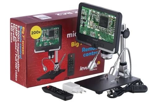 foto Microscopio Levenhuk DTX RC2 con mando a distancia,  2