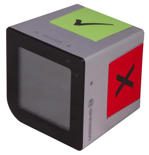 gráfico Despertador de mesa Bresser FlipMe, plata,  5