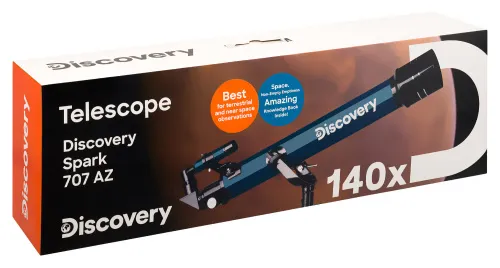 gráfico Telescopio Levenhuk Discovery Spark 707 AZ con libro,  15