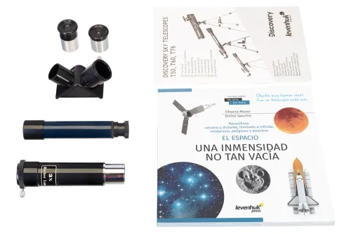 imagen Telescopio Levenhuk Discovery Sky T50 con libro,  3