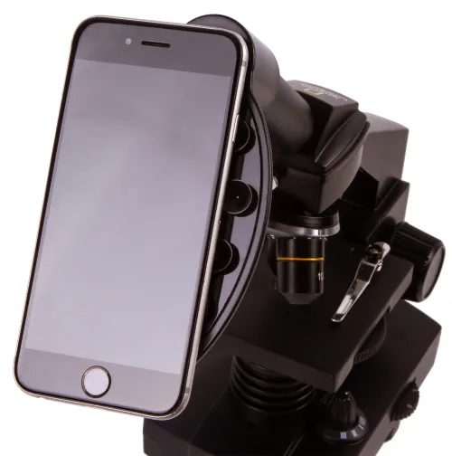 gráfico Microscopio Bresser National Geographic 40–1280x con soporte para smartphone,  11