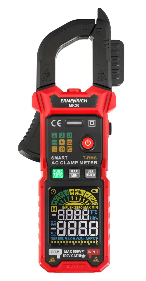 imagen Amperímetro de pinza digital Ermenrich Ping MK30,  3