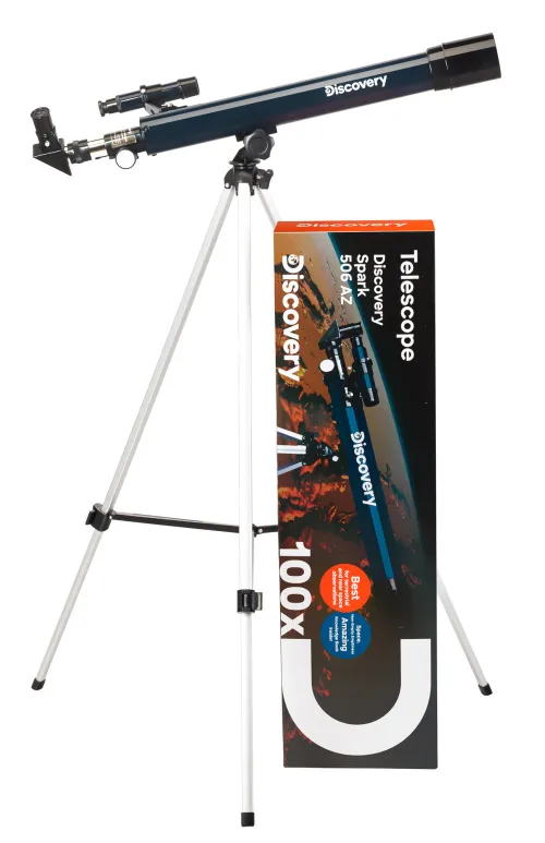 foto Telescopio Levenhuk Discovery Spark 506 AZ con libro,  2