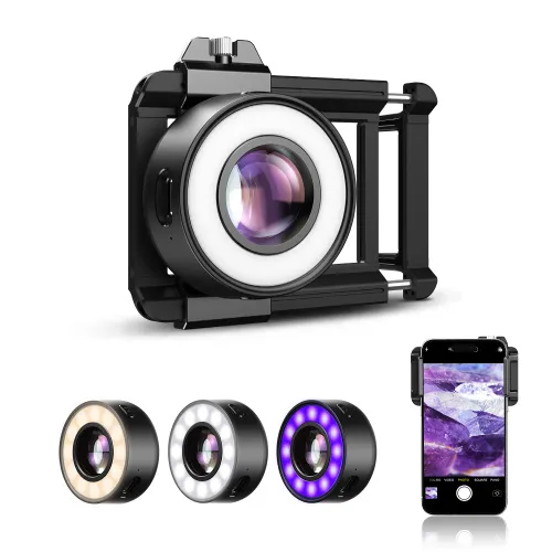gráfico Microscopio LED para teléfono inteligente Levenhuk Kelvin TMC20,  2