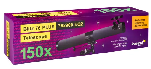 fotografía Telescopio Levenhuk Blitz 76 PLUS,  12