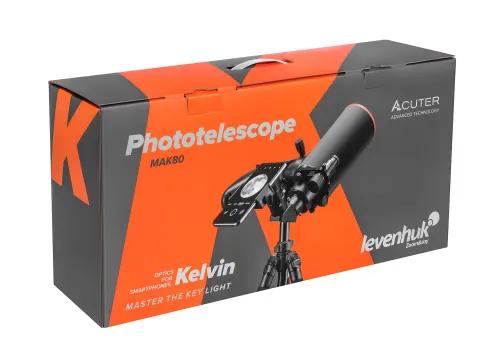 fotografía Fototelescopio Levenhuk Kelvin MAK80 AZ,  15