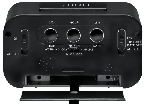 imagen Reloj despertador Bresser MyTime Duo LCD, negro,  2