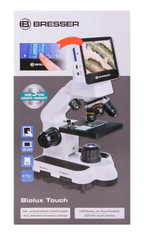 imagen Microscopio digital Bresser Biolux Touch 40–1400x,  16