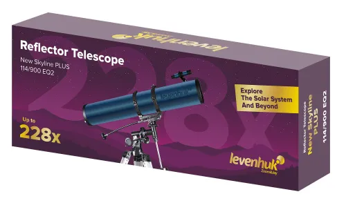gráfico Telescopio Levenhuk New Skyline PLUS 114/900 EQ2,  2