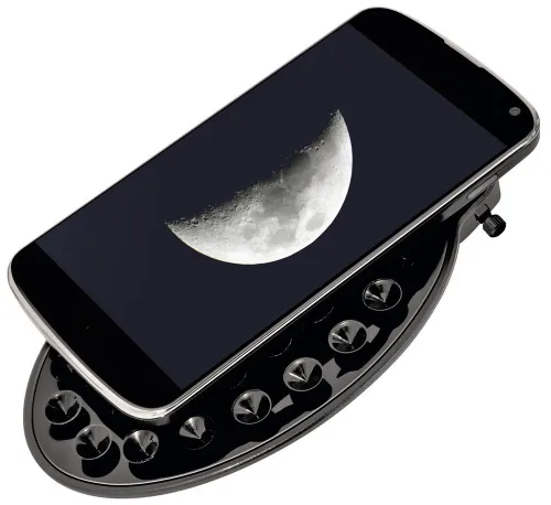 fotografía Telescopio Bresser Taurus 90/900 NG con adaptador de cámara de smartphone,  2