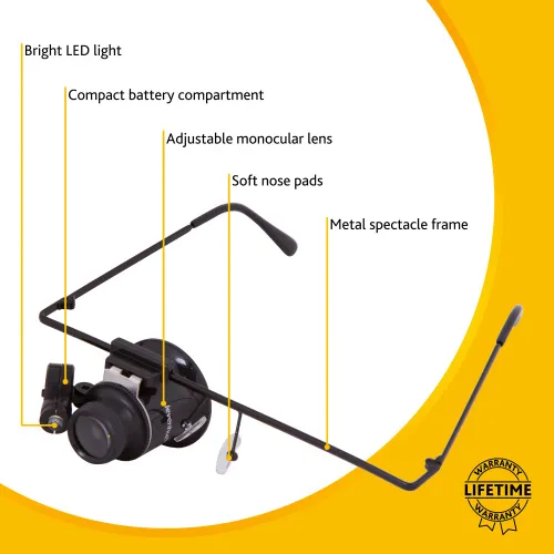 gráfico Gafas lupa Levenhuk Zeno Vizor G1,  10