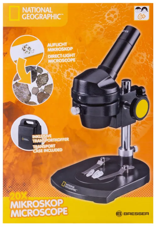 imagen Microscopio Bresser National Geographic 20x, monocular,  14