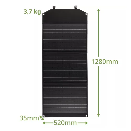 fotografía Cargador solar móvil Bresser de 90 vatios con salida USB,  6
