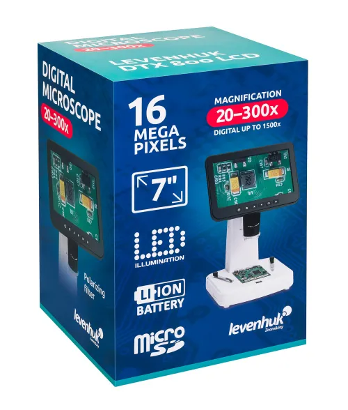 gráfico Microscopio digital Levenhuk DTX 800 LCD,  12