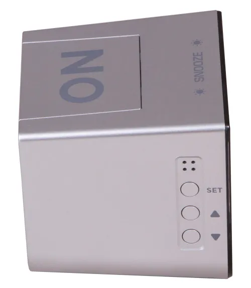 gráfico Despertador de mesa Bresser FlipMe, plata,  6