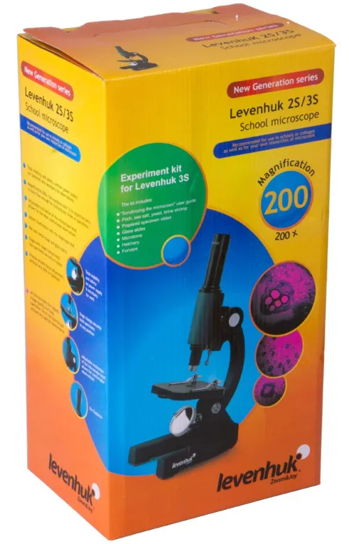 gráfico Microscopio monocular Levenhuk 2S NG,  10