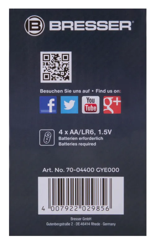 gráfico Estación meteorológica Bresser TemeoTrend SQ RC, blanco,  14