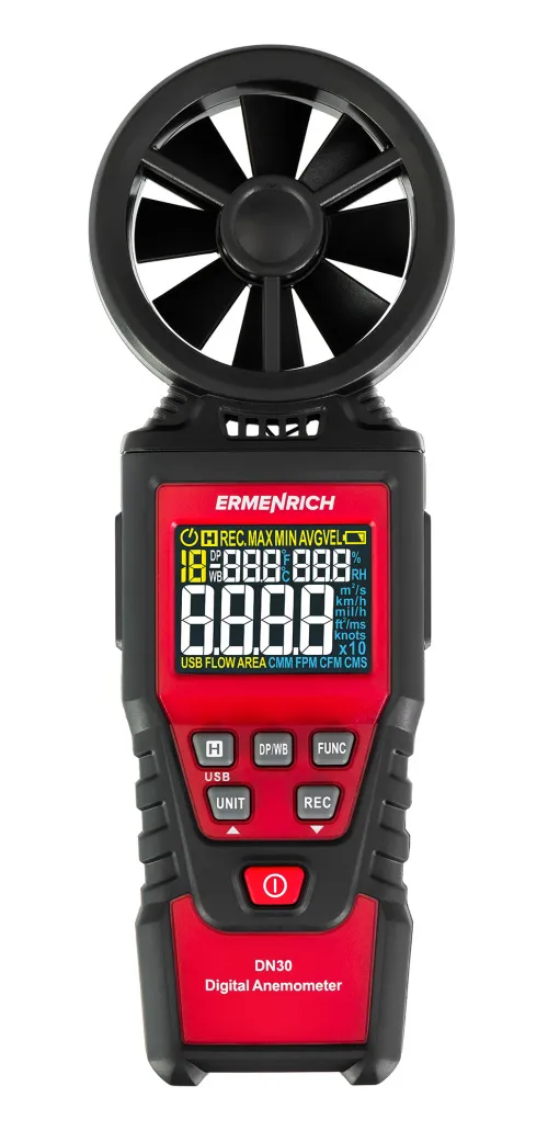 imagen Anemómetro digital Ermenrich Seek DN30,  3
