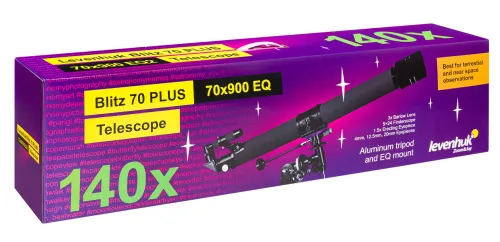 gráfico Telescopio Levenhuk Blitz 70 PLUS,  12