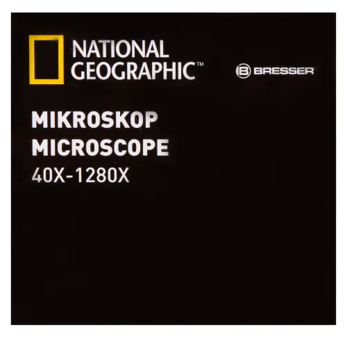 gráfico Microscopio Bresser National Geographic 40–1280x con soporte para smartphone,  23