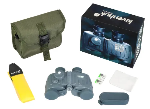 fotografía Prismáticos Levenhuk Nelson 8x30 con retícula y brújula,  2