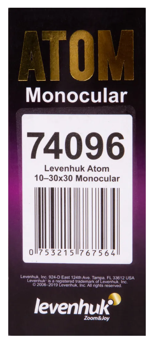 gráfico Monocular Levenhuk Atom 10–30x30,  14