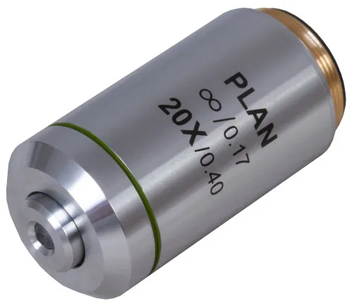 fotografía Objetivo plano acromático Levenhuk MED 20x corregido al infinito,  2