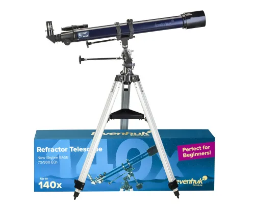 fotografía Telescopio Levenhuk New Skyline BASE 70/900 EQ1,  2