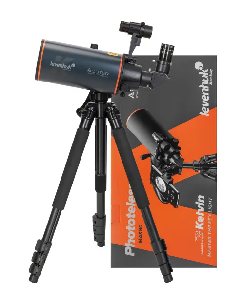 fotografía Fototelescopio Levenhuk Kelvin MAK80 AZ,  2
