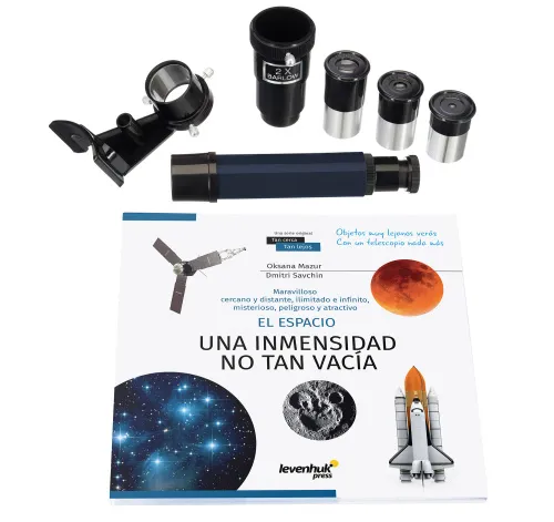 fotografía Telescopio Levenhuk Discovery Spark 769 EQ con libro,  3