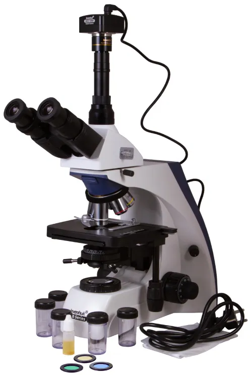 foto Microscopio trinocular digital Levenhuk MED D35T,  2
