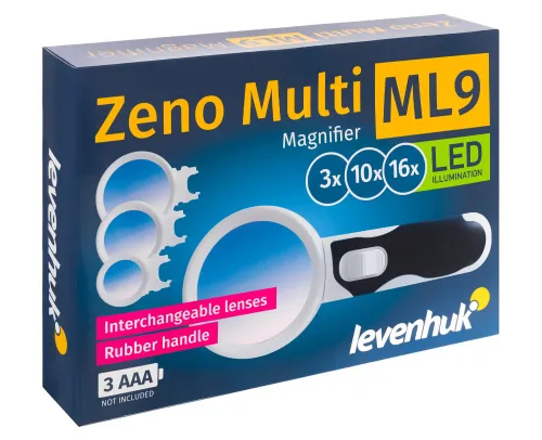 gráfico Lupa Levenhuk Zeno Multi ML9,  10