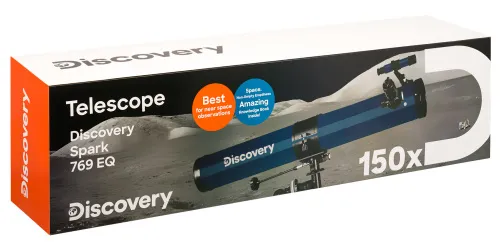 fotografía Telescopio Levenhuk Discovery Spark 769 EQ con libro,  15