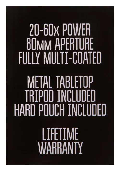 gráfico Catalejo Levenhuk Blaze BASE 80,  15