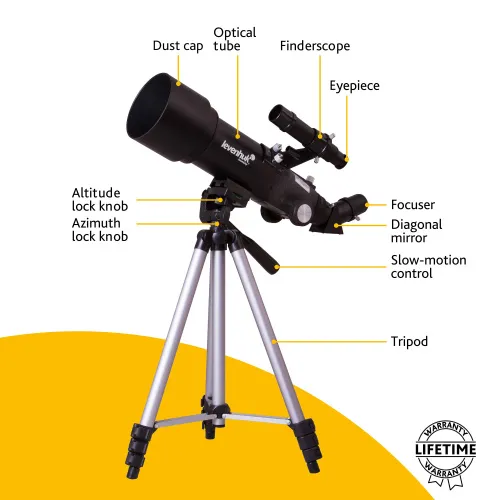 gráfico Telescopio Levenhuk Skyline Travel 70,  17