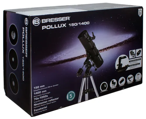 imagen Telescopio Bresser Pollux 150/1400 EQ3,  9