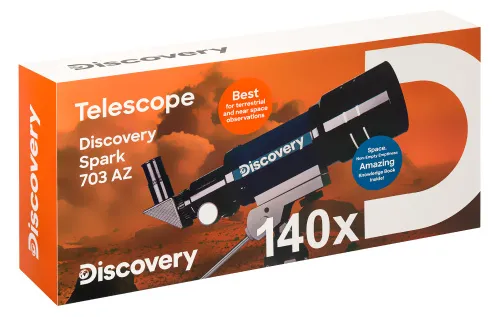 gráfico Telescopio Levenhuk Discovery Spark 703 AZ con libro,  12