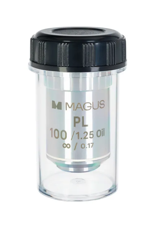 gráfico Objetivo MAGUS SF100 OIL 100х/1,25 Plan Pol ∞/0,17,  2