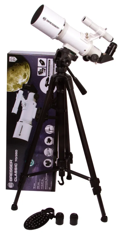 gráfico Telescopio Bresser Classic 70/350 AZ,  2