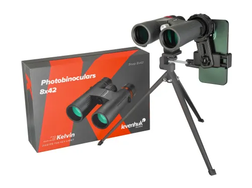foto Fotoprismáticos Levenhuk Kelvin Snap 8x42,  2