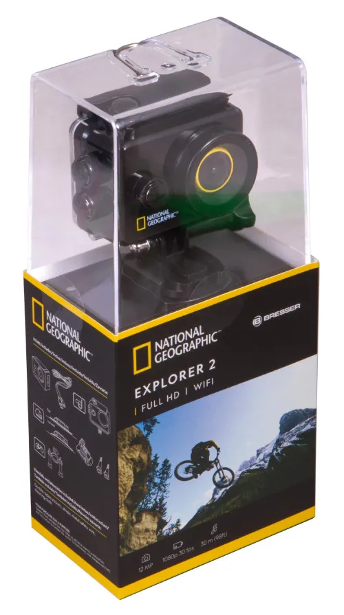 imagen Cámara de acción Explorer 2 de Bresser National Geographic, Full-HD con Wi-Fi,  11