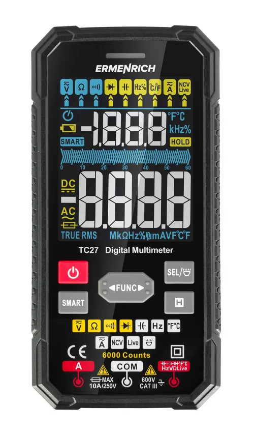 foto Multímetro digital Ermenrich Zing TC27,  4