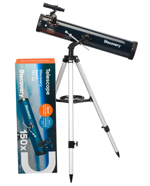 gráfico Telescopio Levenhuk Discovery Spark 767 AZ con libro,  2