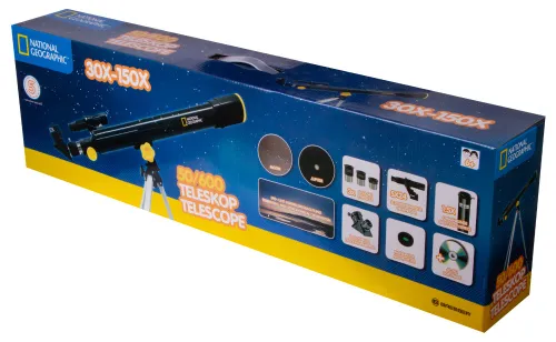 gráfico Telescopio Bresser National Geographic 50/600 AZ,  10