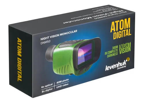 gráfico Monocular de visión nocturna Levenhuk Atom Digital DNM50,  12