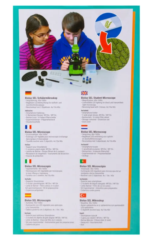 fotografía Microscopio Bresser Junior Biolux SEL 40–1600x,  21