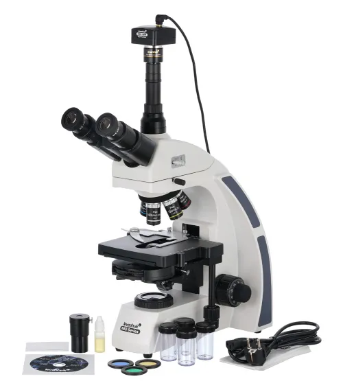 fotografía Microscopio trinocular digital Levenhuk MED D45T,  2