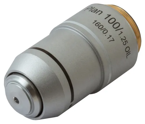 imagen Objetivo plano acromático Levenhuk MED 100x,  2