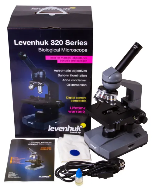 imagen Microscopio monocular biológico Levenhuk 320 BASE,  2